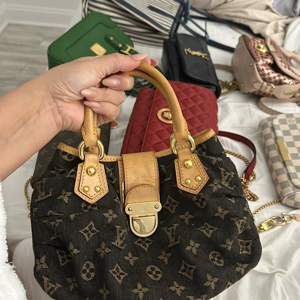 Denim Luis Vuitton bag - authentic